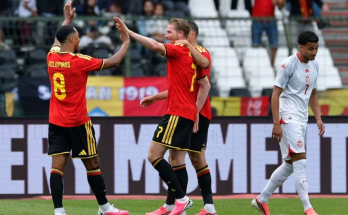 Los Diablos Rojos aplastaron cinco por cero al conjunto africano en Bruselas
