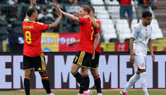 Los Diablos Rojos aplastaron cinco por cero al conjunto africano en Bruselas