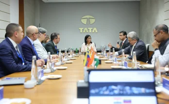 Delcy Rodríguez en la India
