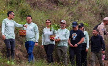 Reforestación en el Parque Universal para la Paz de Caricuao